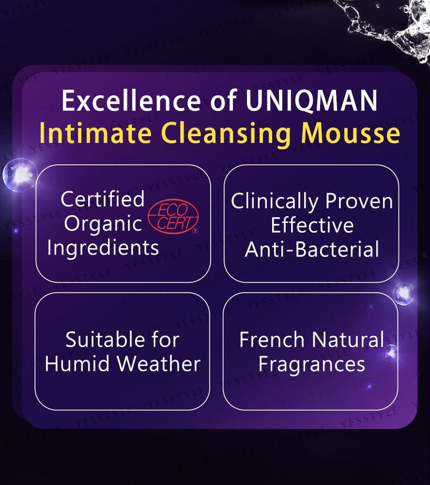 BHK's - Uniqman Intimate Wash Men Cleansing Mousse