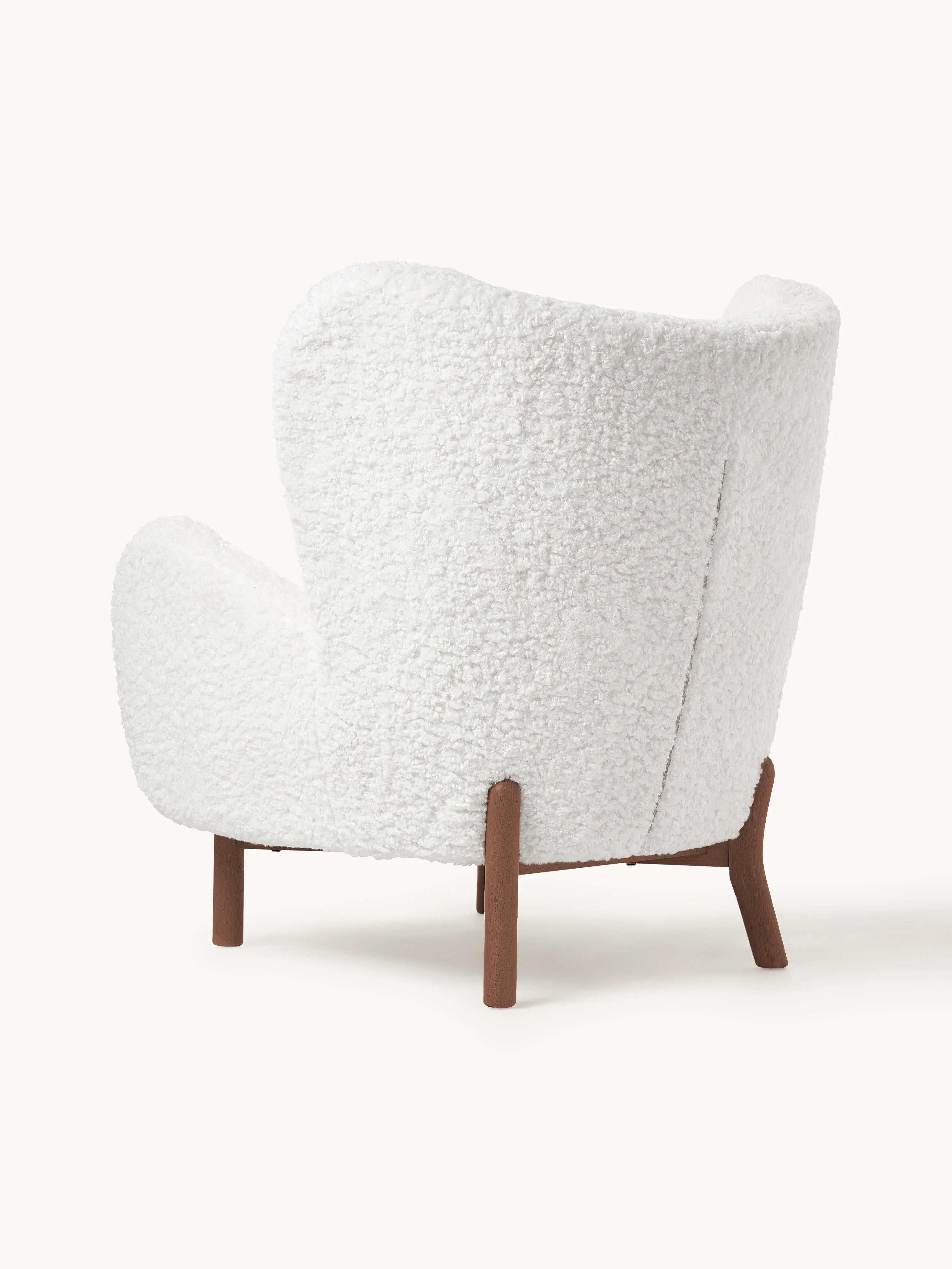 Witte teddy fauteuil Kalia