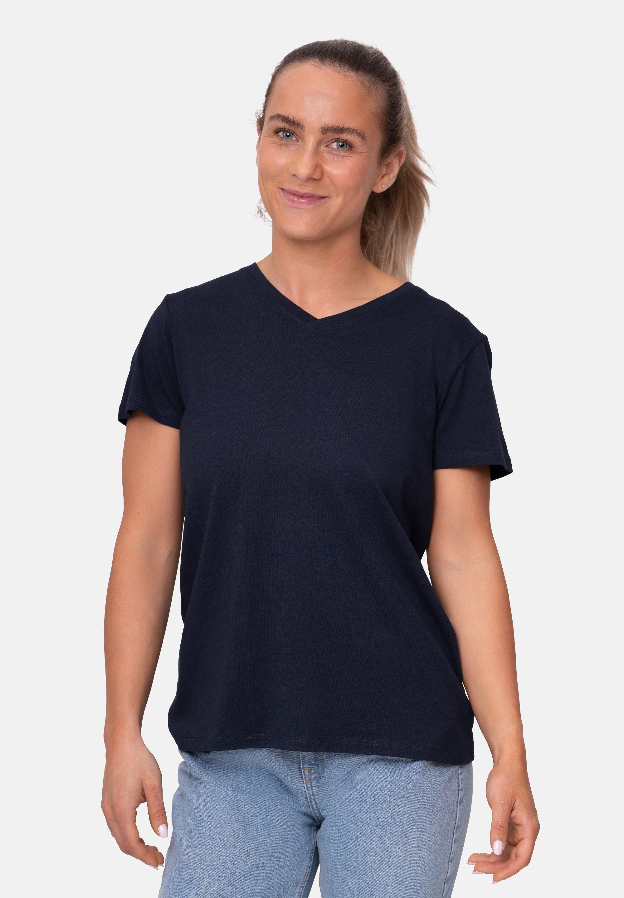 MODAL T-SHIRT MED V-HALS TIL KVINDER