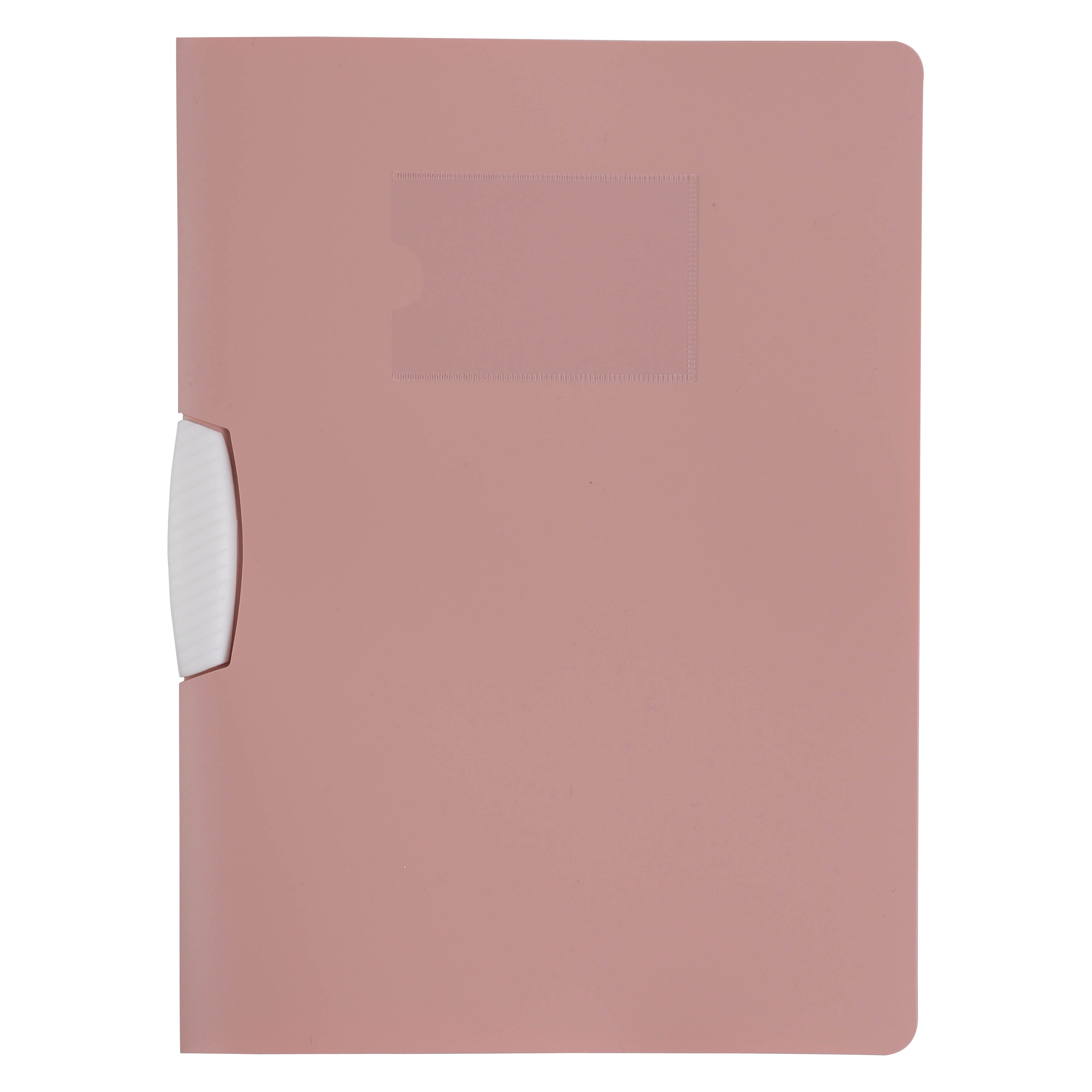 CAPA A4 COM CLIP AUCHAN ROSA POLIPROPILENO RECICLADO