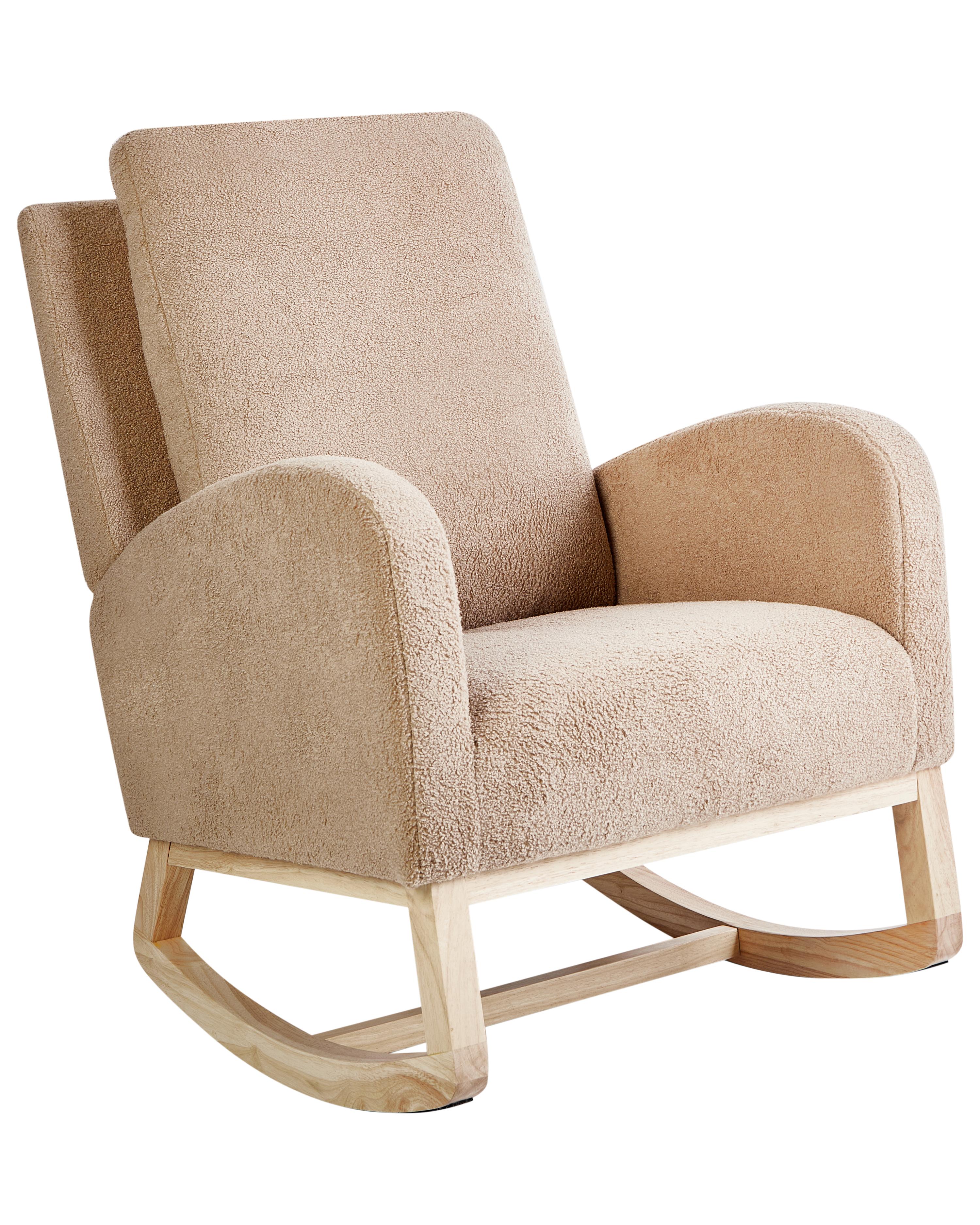 Schommelstoel ALSTA Bouclé Beige