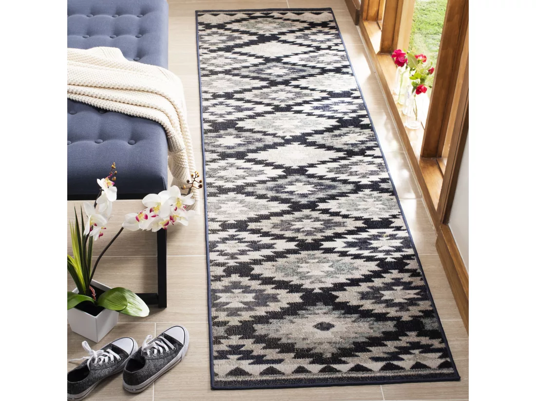 Tapis Grey & Black 69 X 244 cm - Lailee