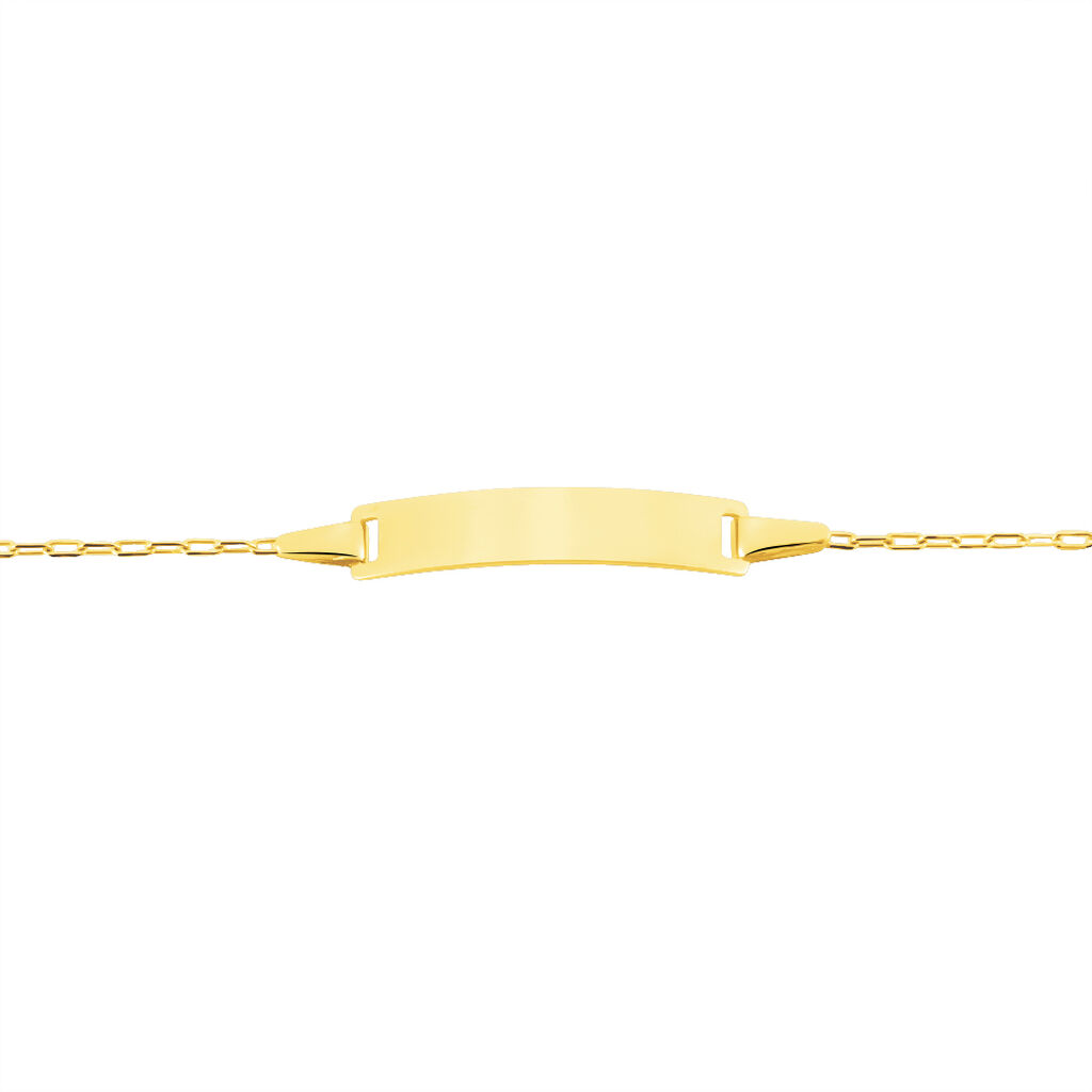 Bracelet Identité Gaspardine Maille Forçat Or Jaune