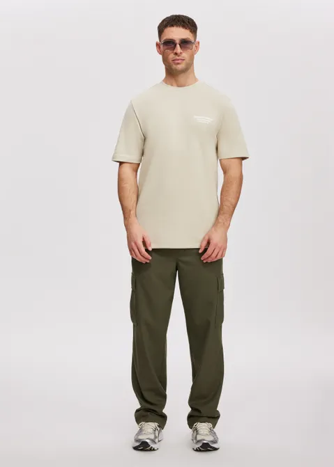 T-shirt met print creative off-white (ECRU)