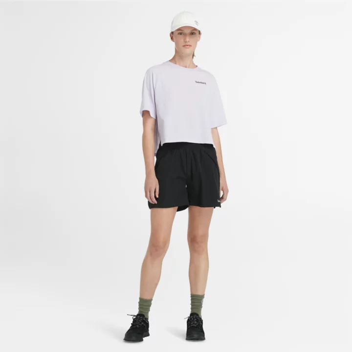 T-shirt évacuant l'humidité pour femme en violet