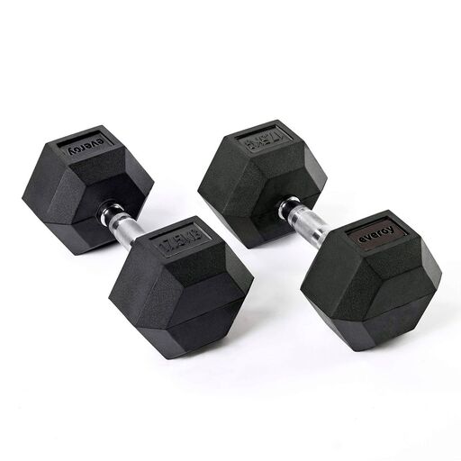 Halteres hexagonais Evergy 17,5 kg (par)