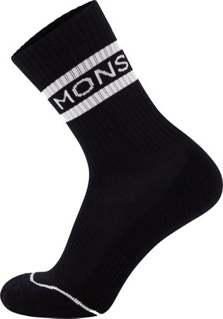 SIGNATURE MERINO CREW Bikesocken   black _ white  L=42-44