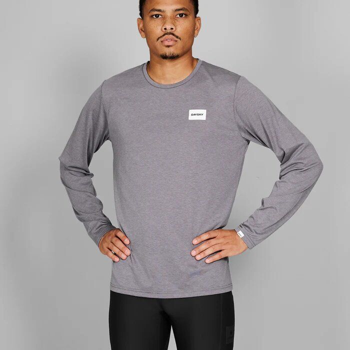 saysky clean motion ls herre 634 nmrls51 grey melange