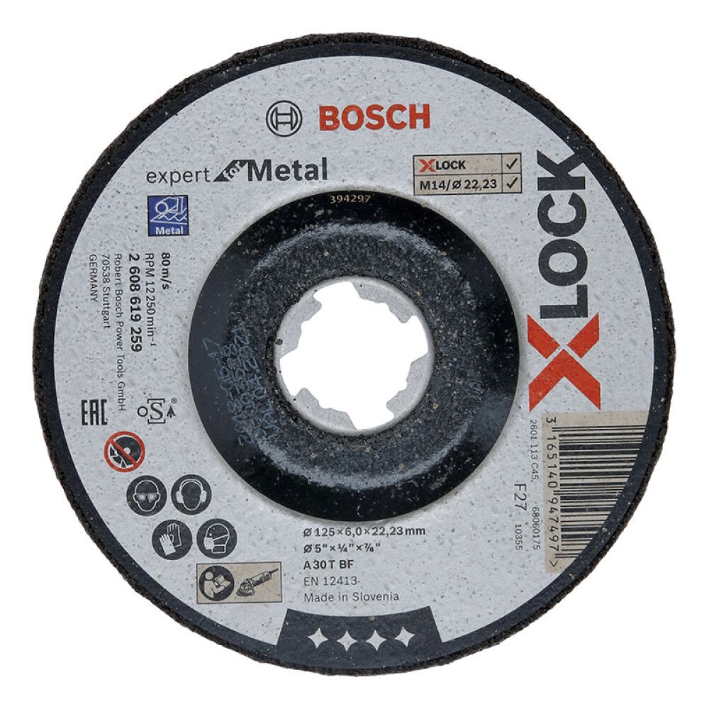 KAPSKIVA BOSCH X-LOCK EFM 125X22,2X6MM