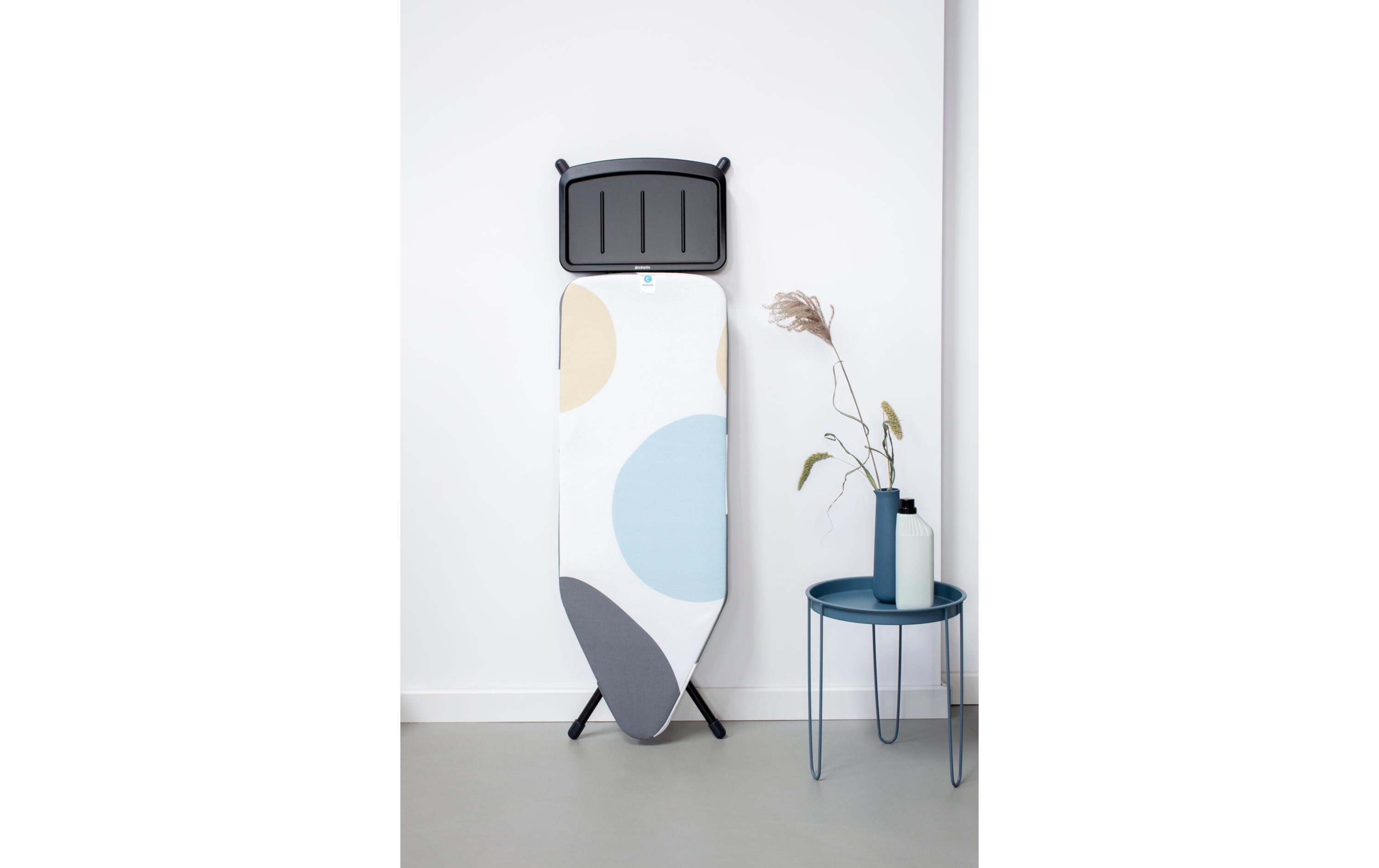 Bügeltisch mit Dampfstationsablage Spring Bubbles<br>Bügelbrett C, 124 cm x 45 cm
