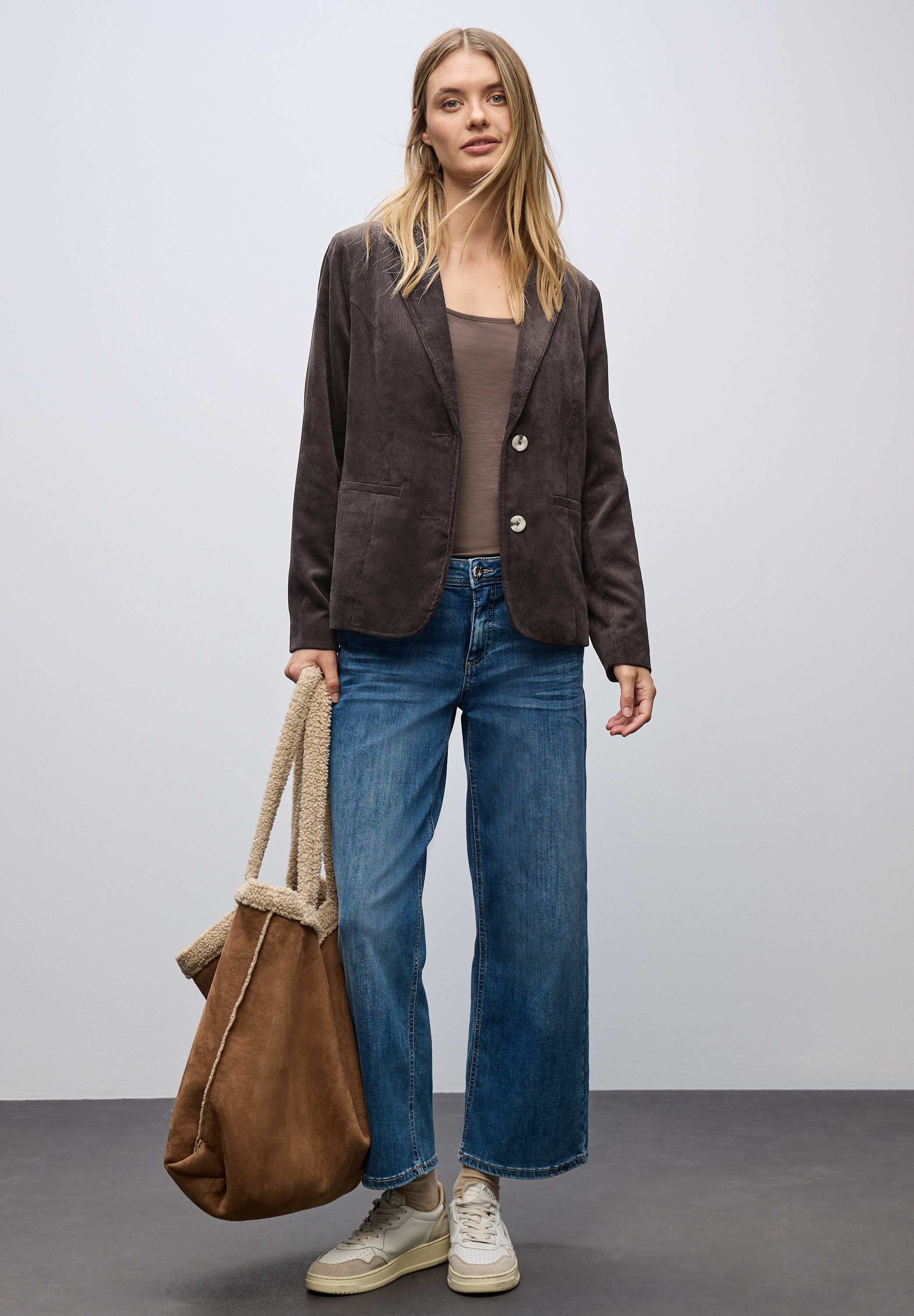 STREET ONE Kurzblazer , mit Reverskragen und aus Cord