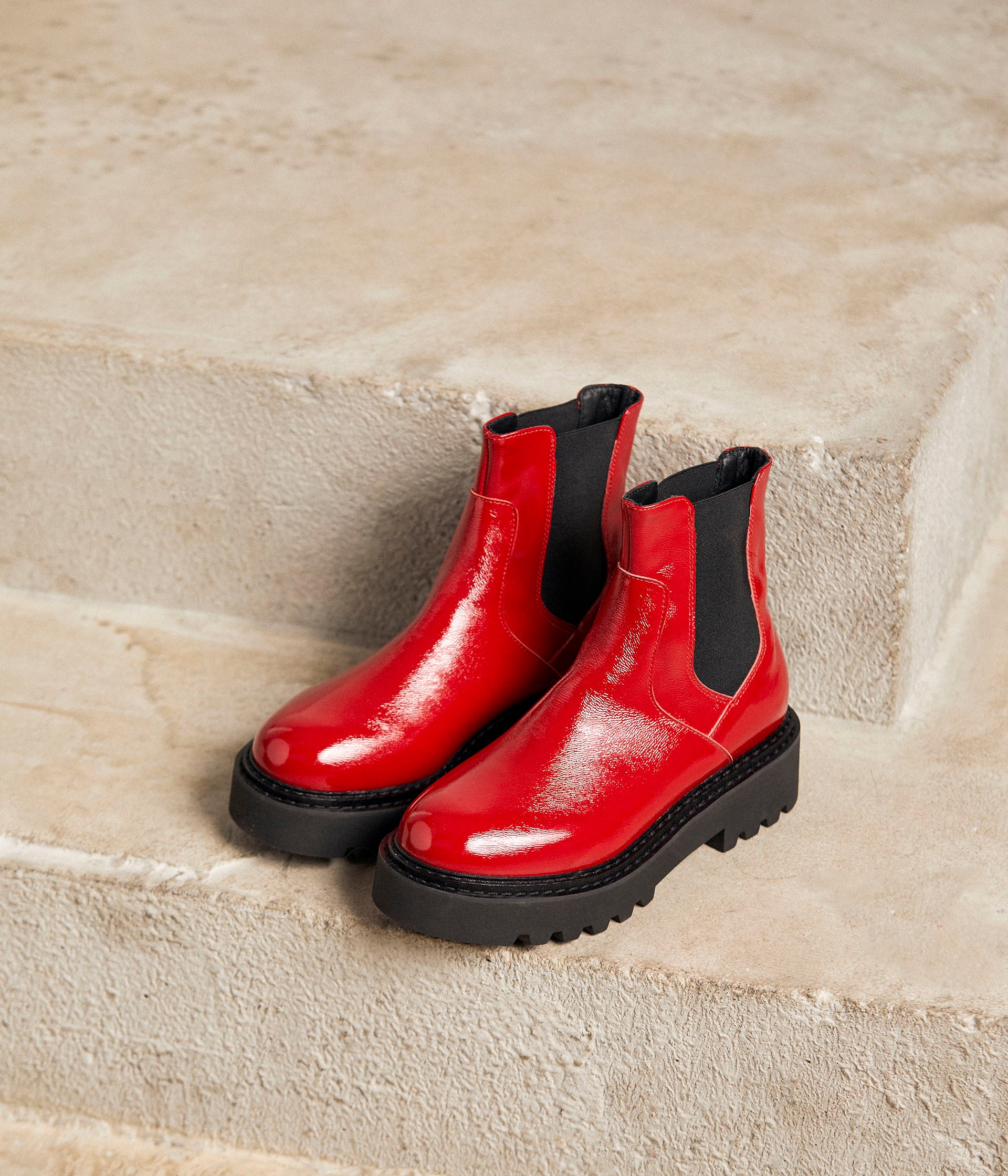 Boots crantées Nadège