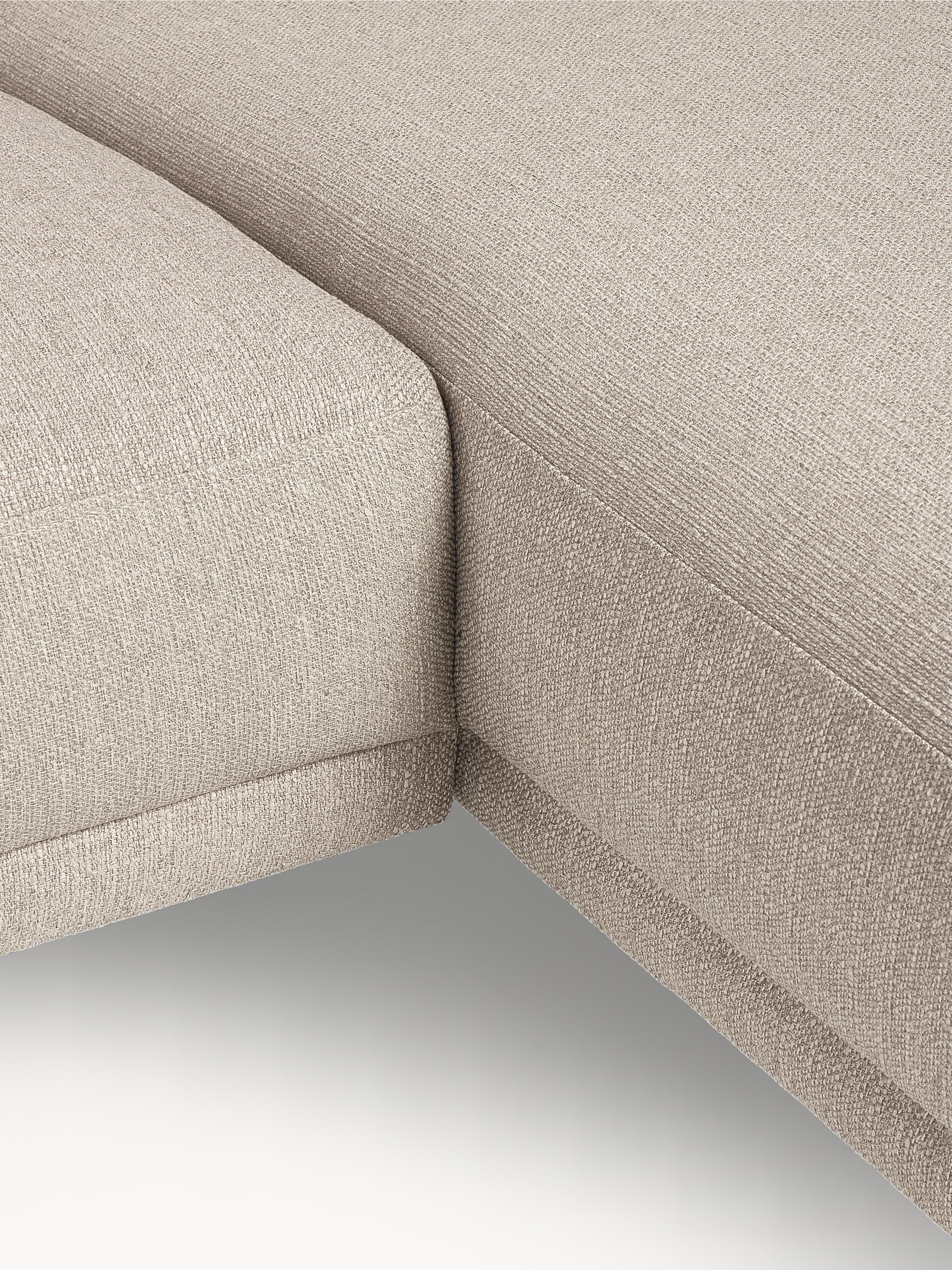 Kleine beige hoekbank Fluente