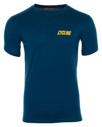 T-shirt manches courtes Rubb'r Cycling Bleu marine