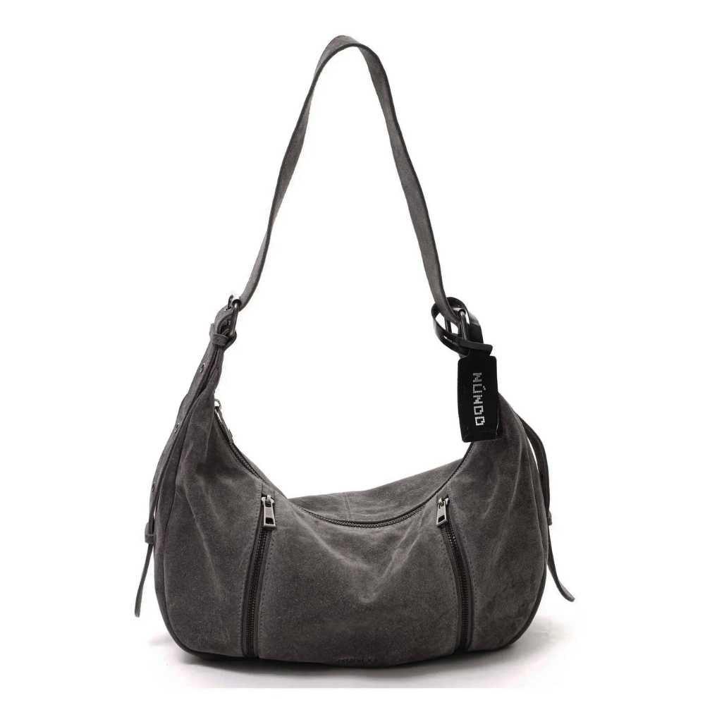Nunoo | Small Stella | Suede schoudertas