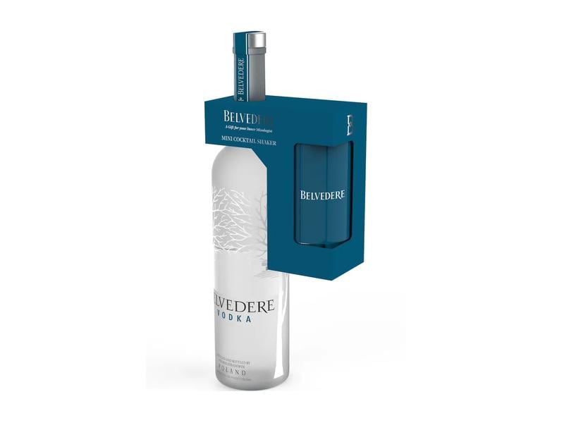 Belvedere Vodka Pure Mini Shake & Serve 0.7 l Hochwertige Spirituose auf Basis von Getreide