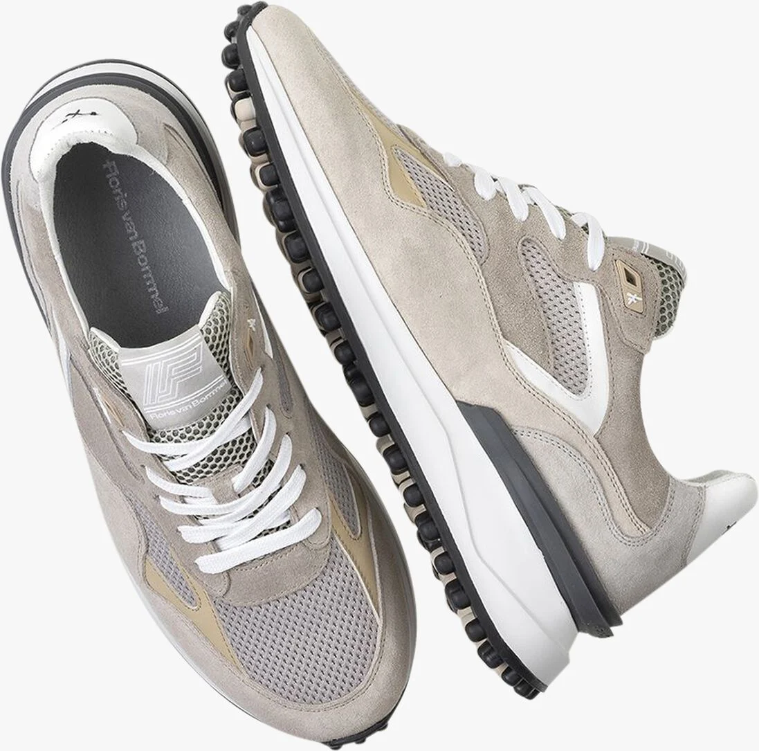 FLORIS VAN BOMMEL grijze floris van bommel lage sneakers sfm-10159