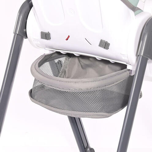Chaise haute Party Leather Cool Grey - LORELLI