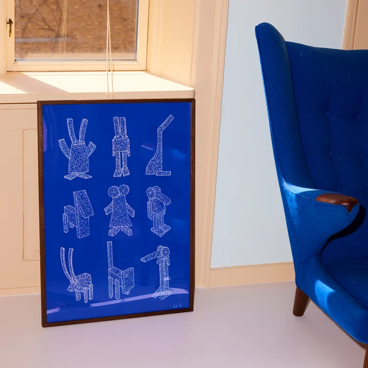 Paper Collective - Offcut Animals Poster, 70 x 100 cm