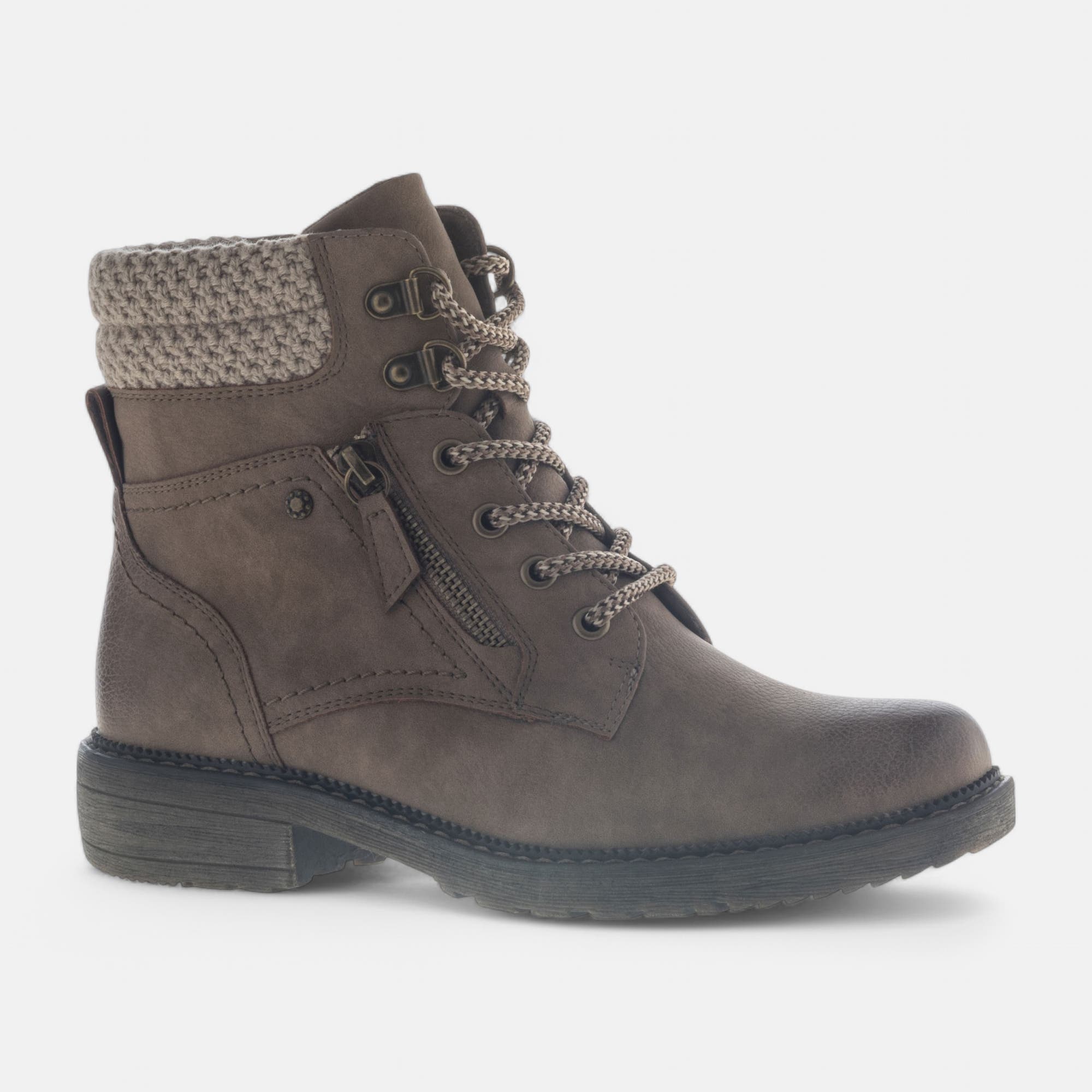 Bottines à lacets Femme beige