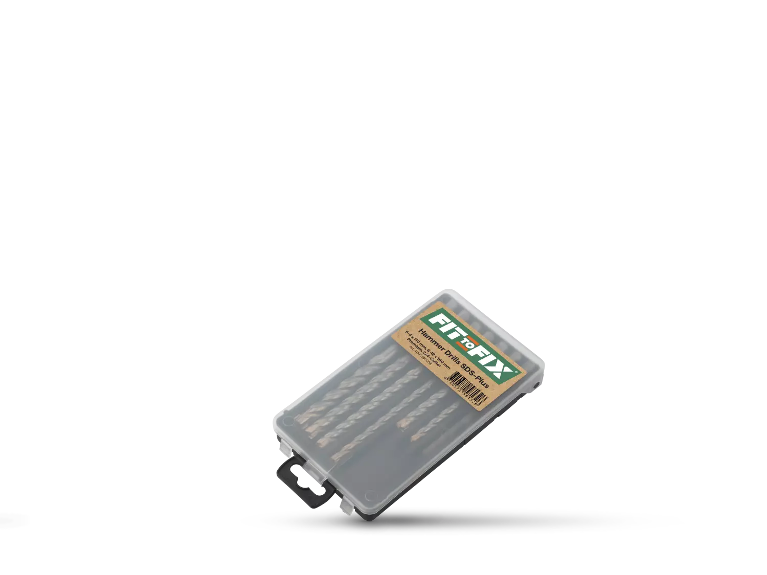 Fit-to-Fix 009-KA070077 7-delige Uni SDS-Plus Premium Hamerborenset - 2/4-snijder - staal - 5-6-8x110mm   6-8-10-12x160mm