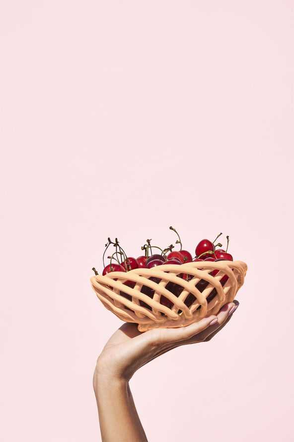 OCTAEVO CERAMIC BASKET SICILIA SMALL TANGERINE Tangerine