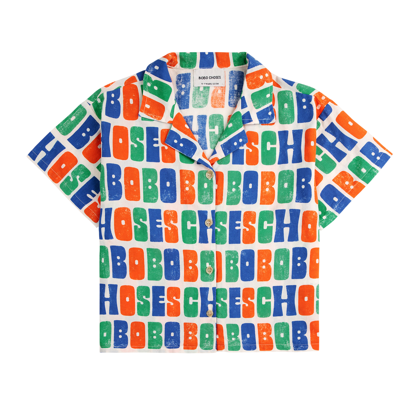 Hemd Multicolor Bobo Choses All Over Offwhite