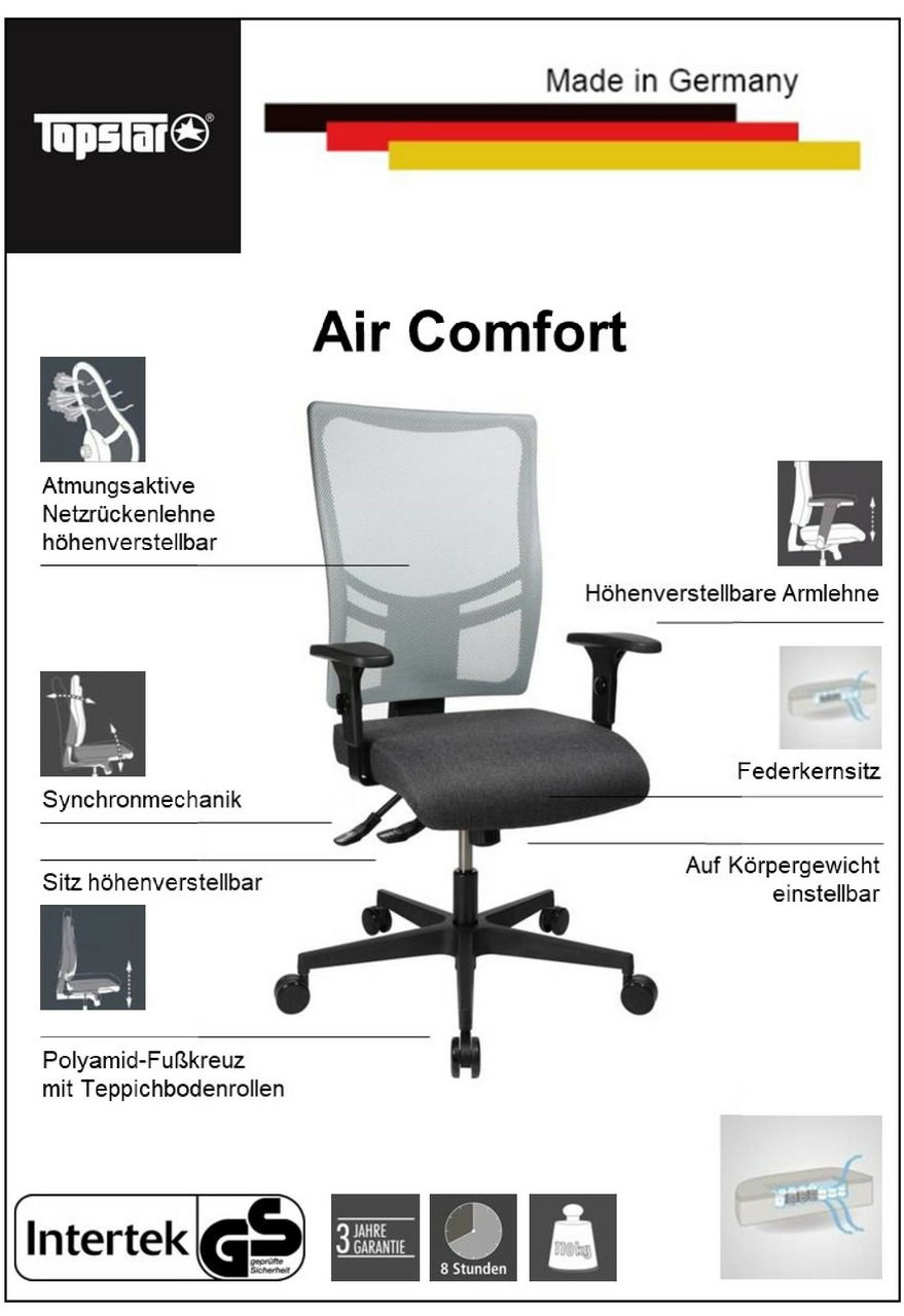 Topstar Drehstuhl-FK AIR COMFORT