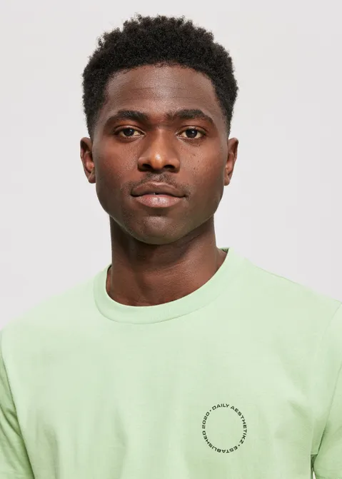 T-shirt met print merk groen (GRN.L)