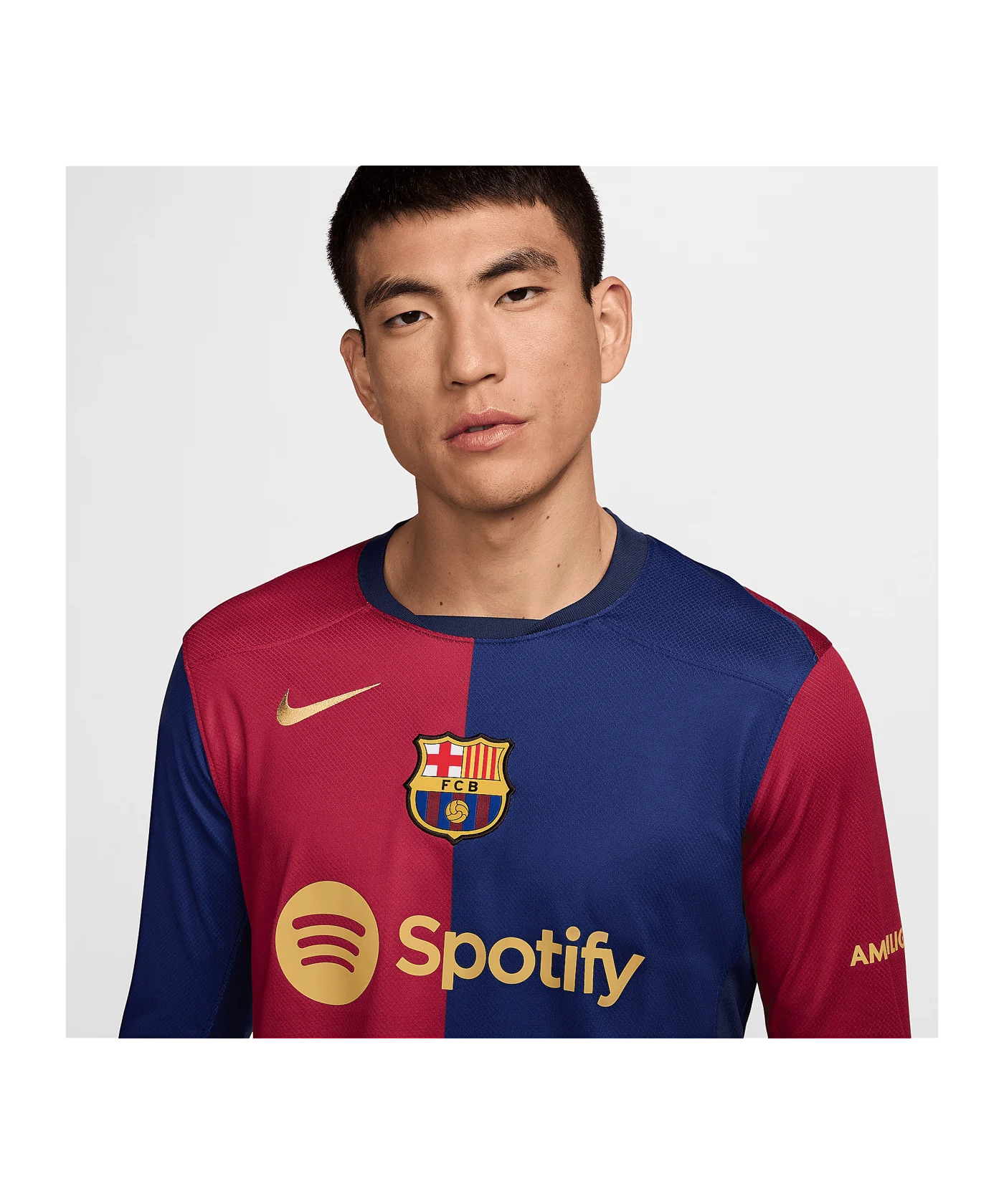 Nike FC Barcelona Trikot langarm Heim 2024/2025 Blau F456