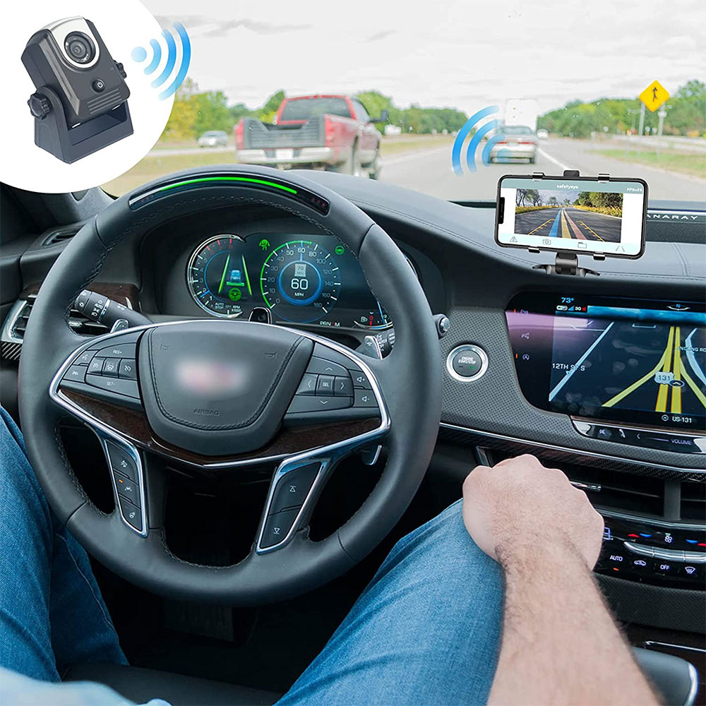 Magnetische 2.4GHz WiFi Funk Auto Rückfahr Kamera mit Nachtsichtfunktion   Einparkhilfe (iOS / Android) PKW / Wohnmobil / Anhänger (IP68)