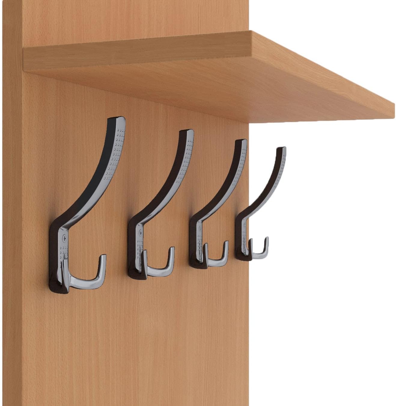 AKKE Garderobenpaneel Wandgarderobe Mit Ablage Wandpaneel Garderobe PVC Maxi Caravaggio 100cm x 60 cm