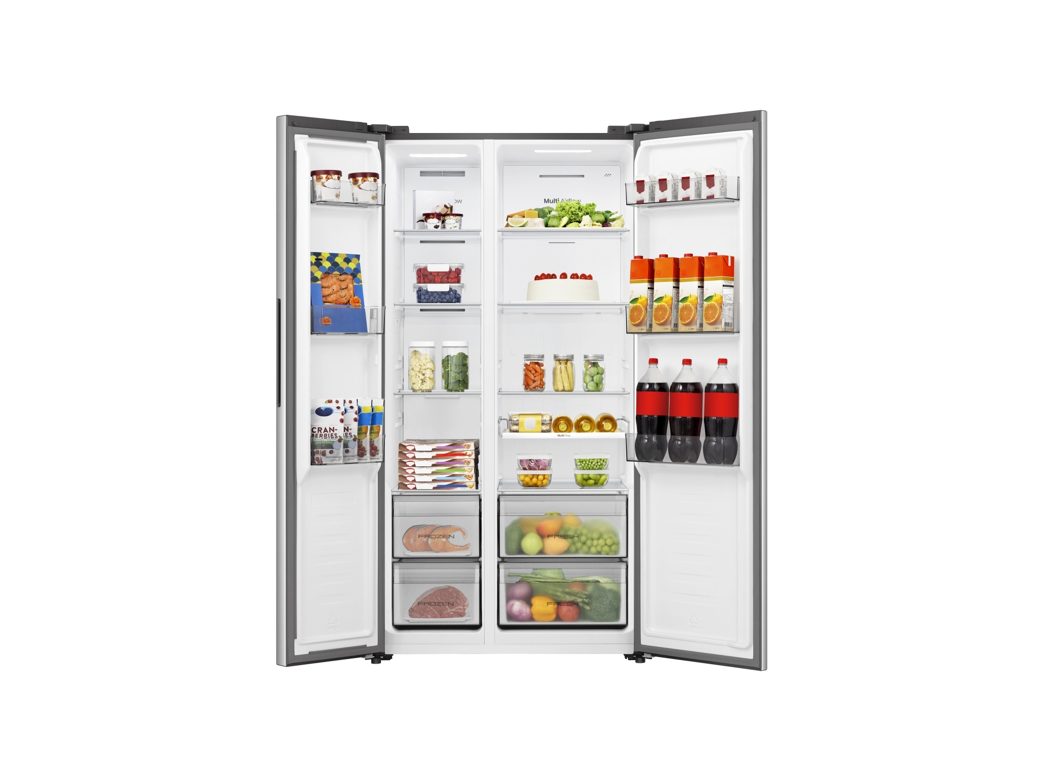 FRIGORÍFICO AMERICANO HISENSE RS3P558NEIE LOOK INOX E 544L TOTAL NO FROST