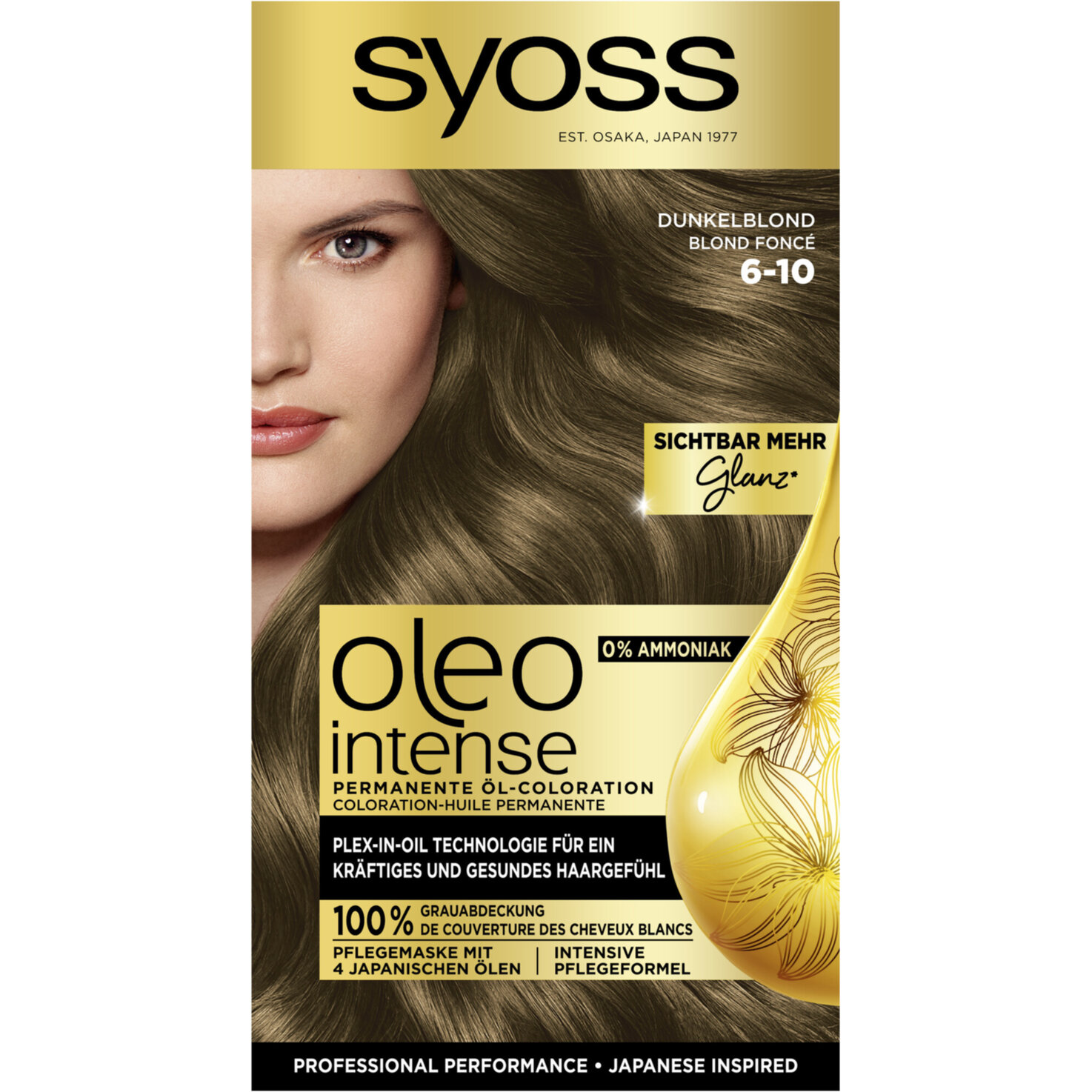 Syoss Oleo Intense Permanente Öl-Coloration 6-10 Dunkelblond