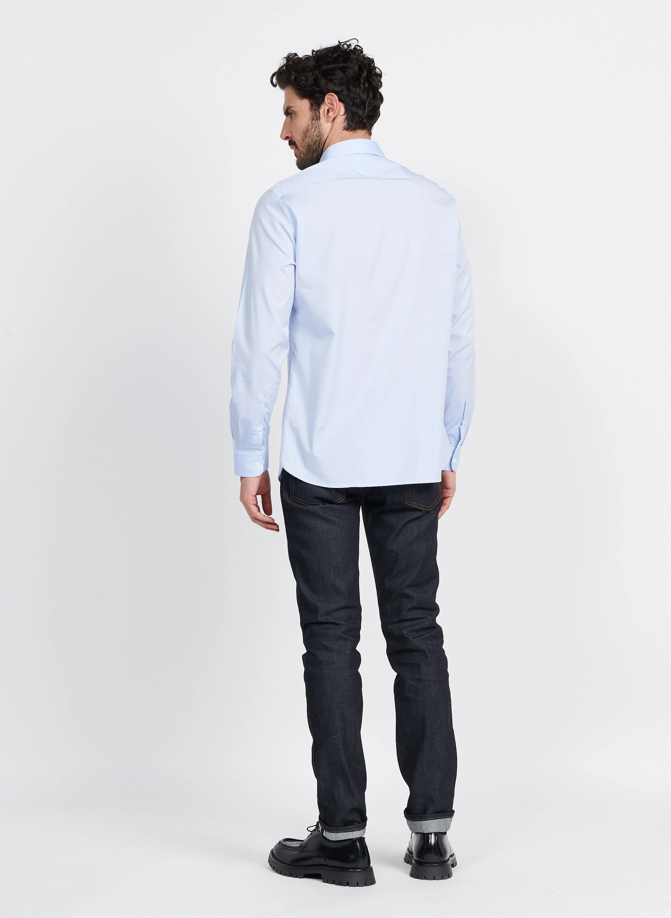 Jean slim en coton bio| Gris