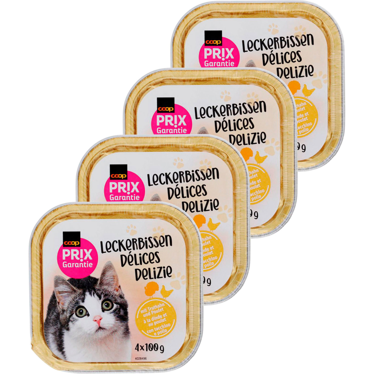 Prix Garantie Katzenfutter Pastete Truthahn & Huhn 4x100g