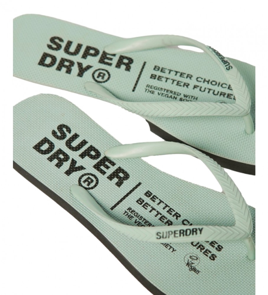 Chinelo vegano verde Superdry