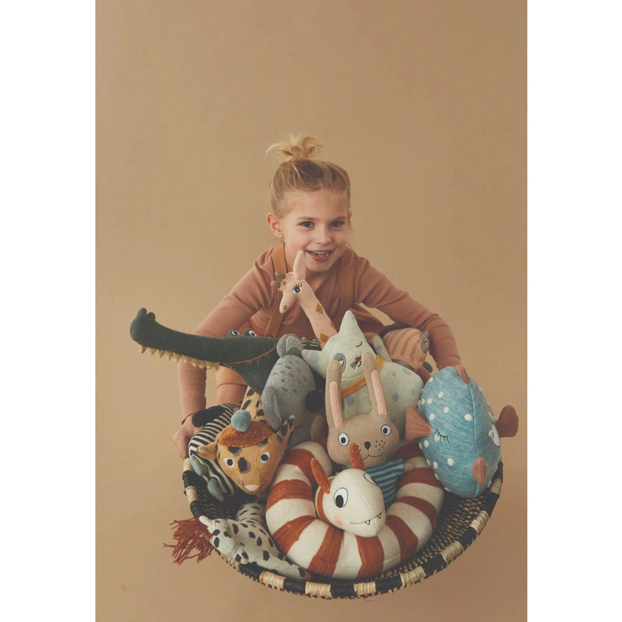 OYOY Kuschelkissen Finn blue