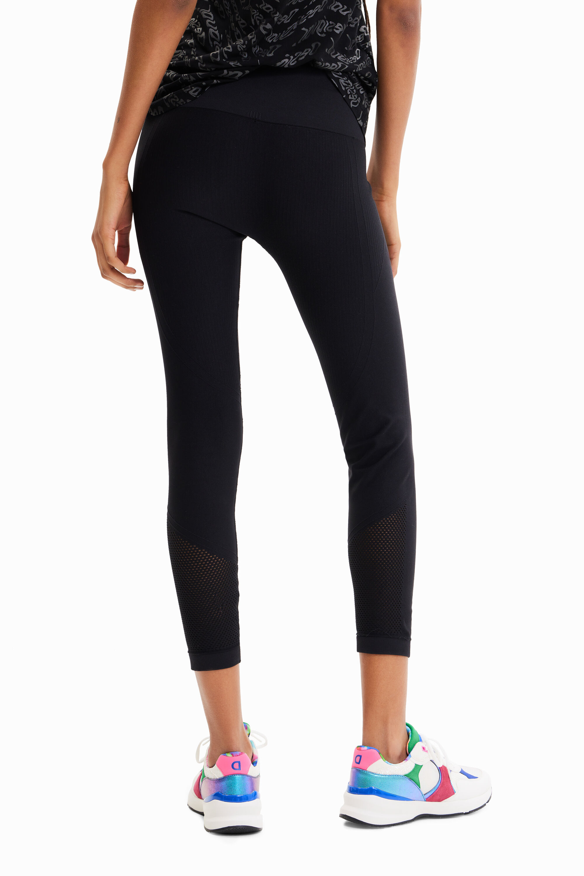 Leggings texturizadas e elásticas