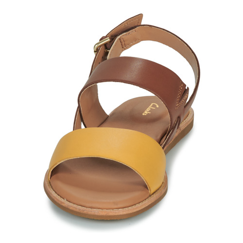 Clarks - KARSEA STRAP - Marron / Jaune