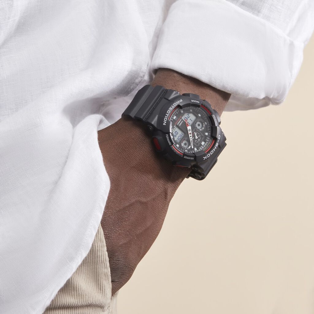 Montre Casio G-shock Black & Red Noir