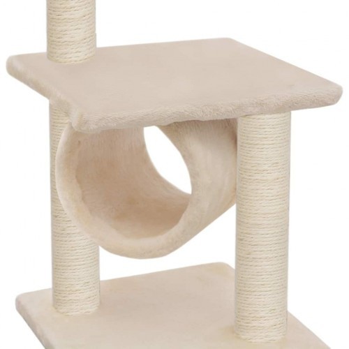 Arranhador para gatos vidaXL com hastes de sisal, bege