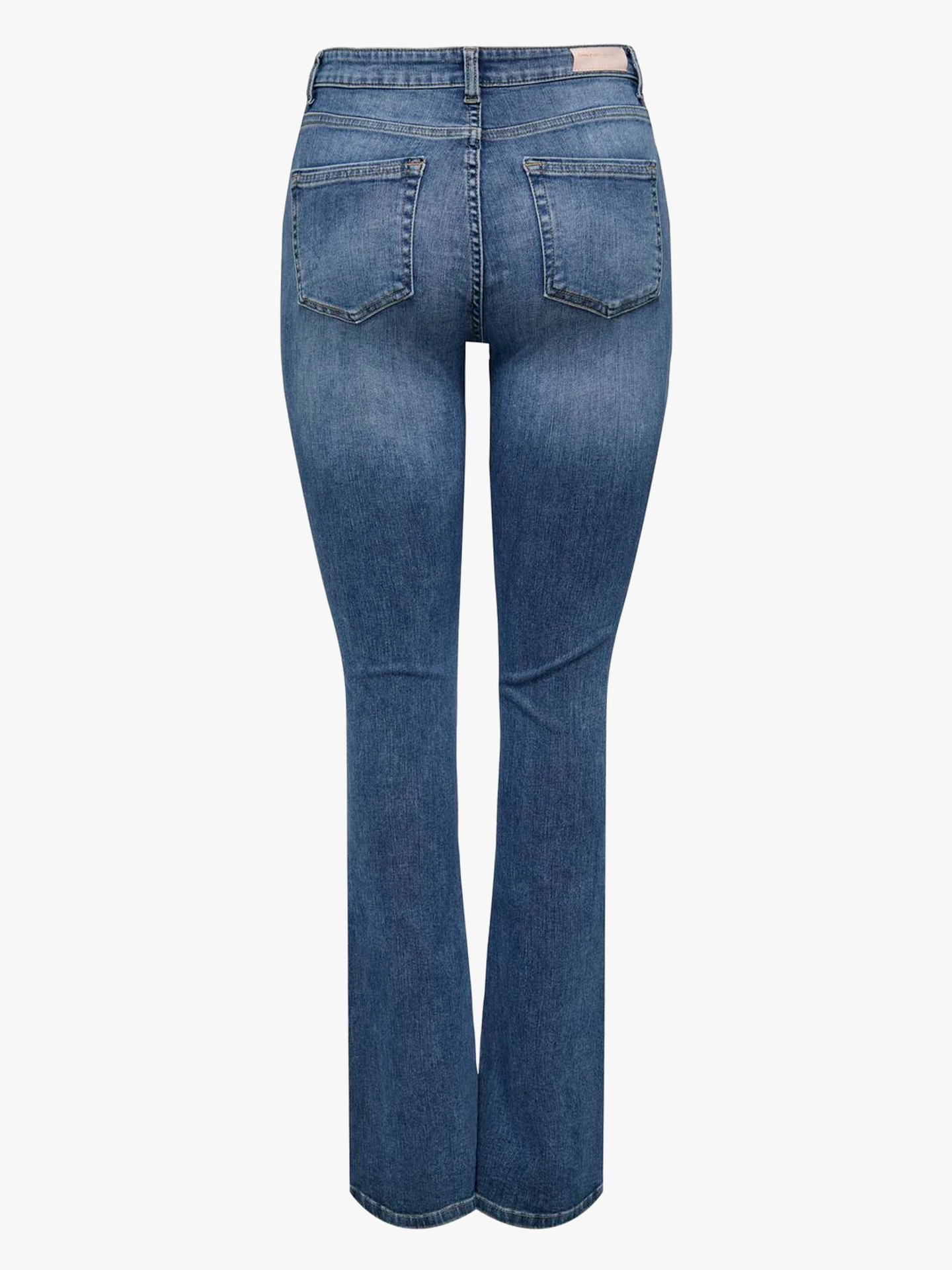 Blush Mid Flared Denim