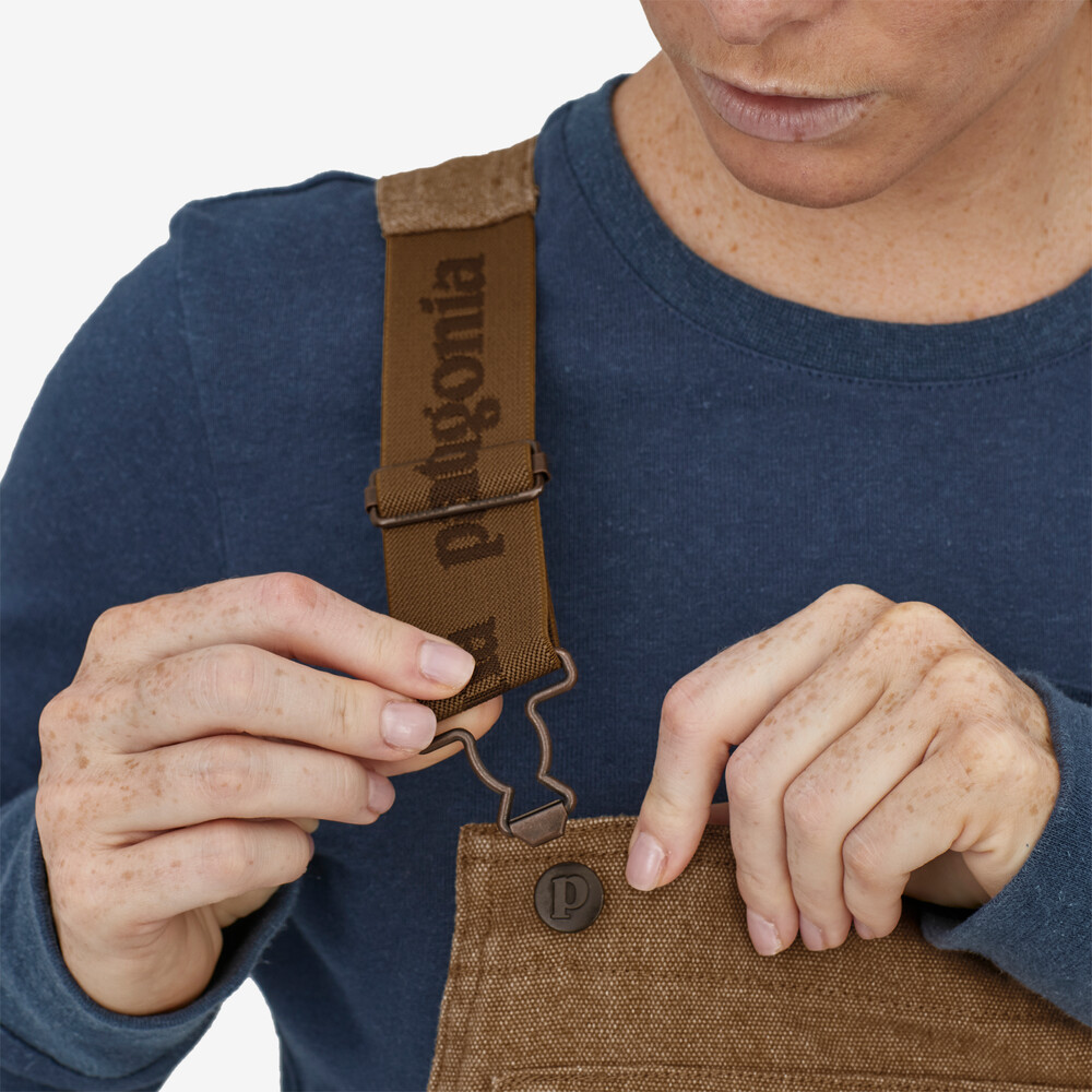 Iron Forge Damen-Latzhose aus Hanf-Canvas – Kurz