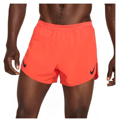 Short splité Nike AeroSwift 4in Fast Pack Rouge Homme