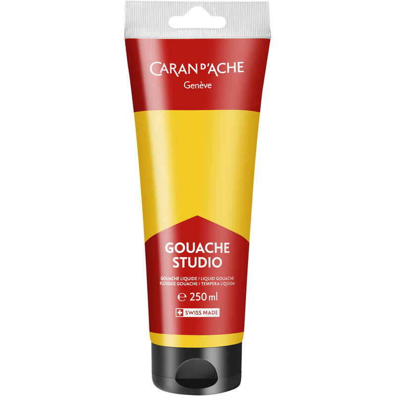 Caran d'Ache Deckfarbe Gouache Studio, 250 ml, gelb, 1 Stück
