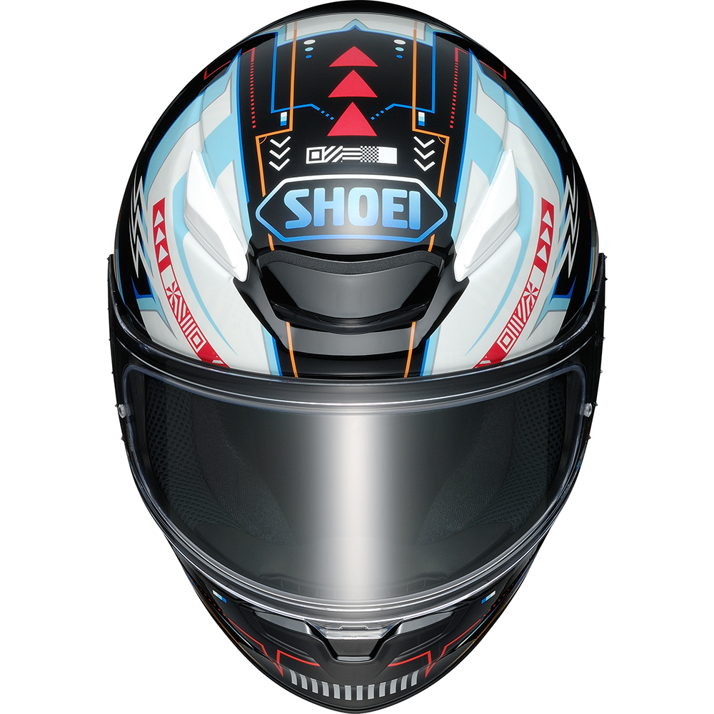 Shoei - Casque NXR2 Arcane TC-10 / Noir / Blanc / Bleu Clair