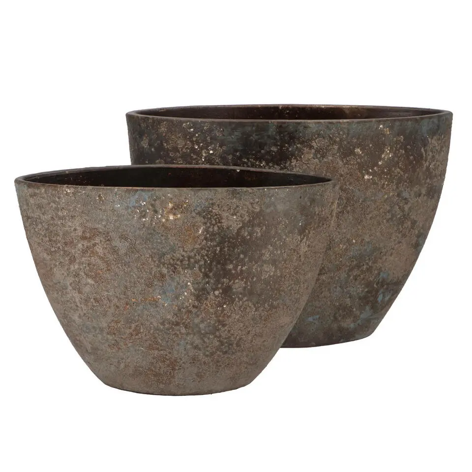 DK Design Bloempot model Maya - roestbruin - D19xH27xB39 cm