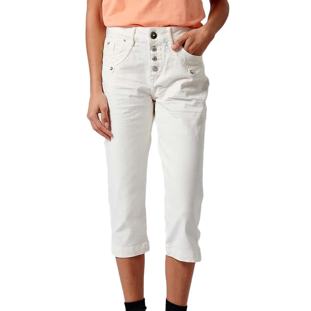 Kaporal Pantacourt Blanc Femme Kaporal LOLIE24