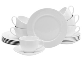 CreaTable Kaffeeservice FLEUR ROYAL 18-teilig creme weiß